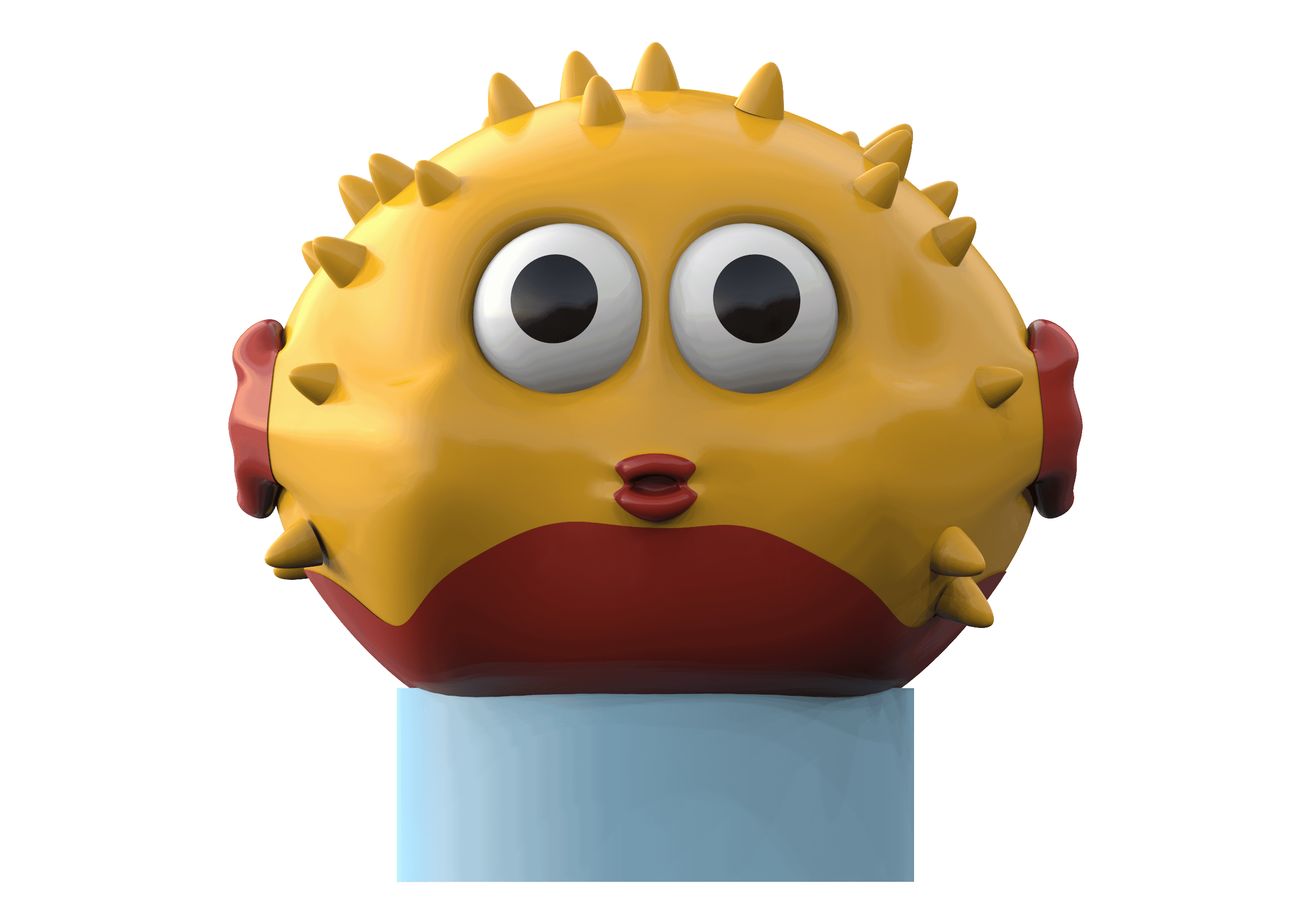 Puffer fish Coloured Aquadrolics