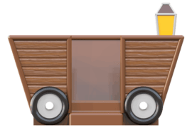 1125 9364 Mine Cart Interactive Music And Seats Water Front