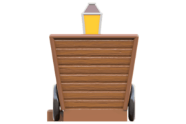 1125 9364 Mine Cart Interactive Music And Seats Water Side