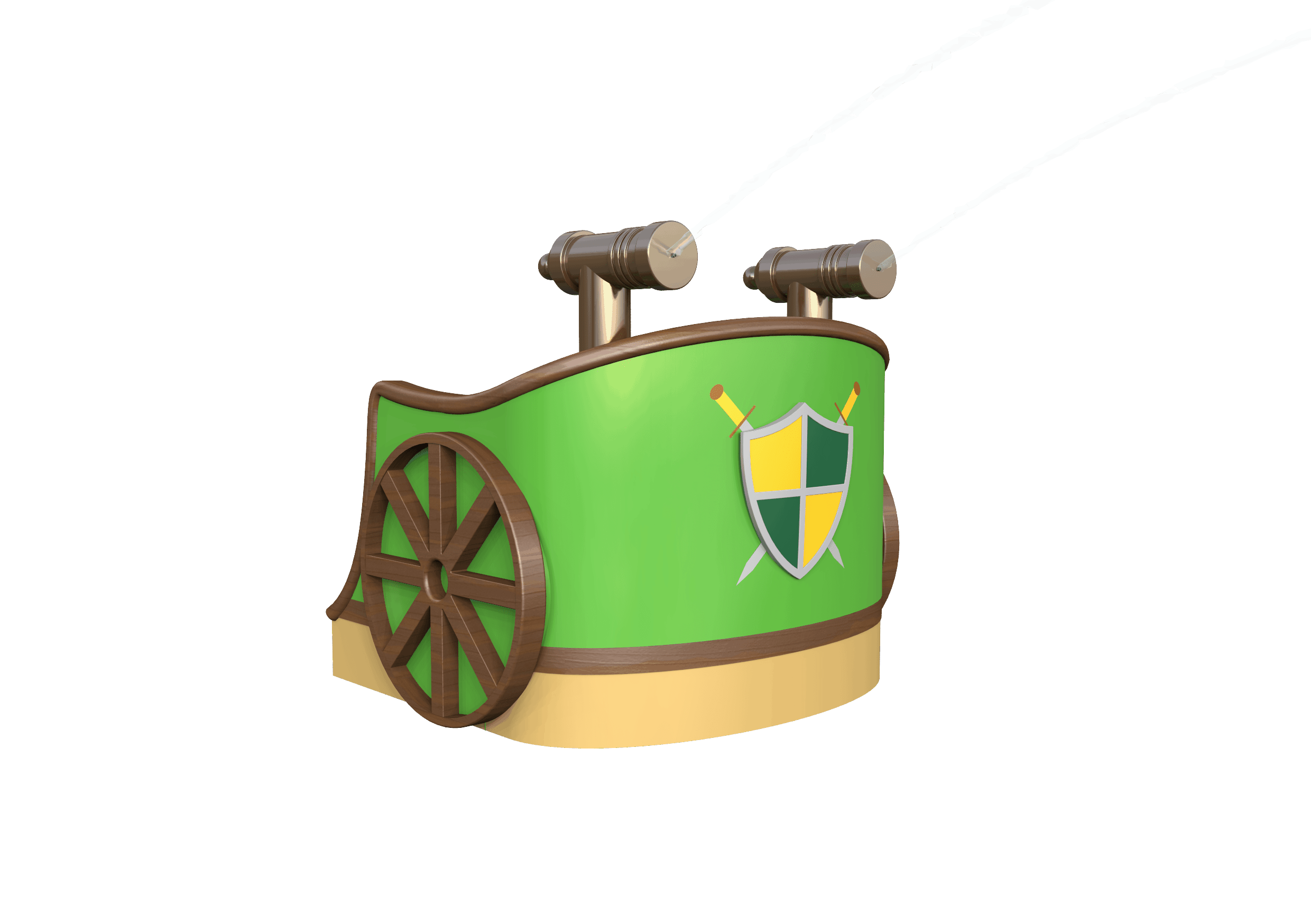 Chariot with cannons Aquadrolics