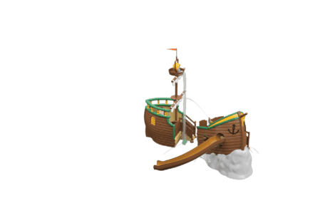 1140 4002 Pirate Ship Wreck Perspective