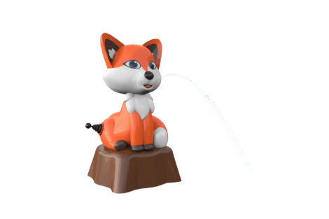 1105 9330 Fox With Hand Pump Perspective