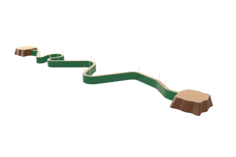 1105 9823 Tree Trunk Balance Beam Perspective