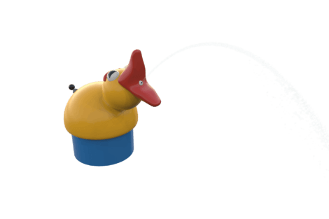 1110 9051 Duck Coloured With Hand Pump Perspective