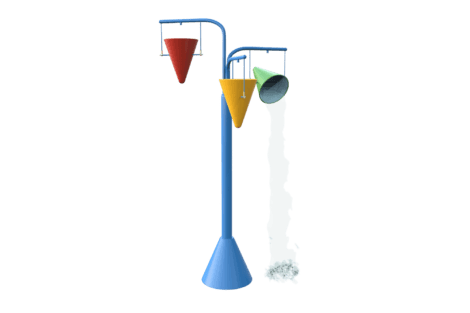1110 9338 Tumble Tree 3 buckets Coloured Perspective
