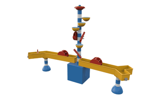 1110 9850 Water Play Table L Coloured Perspective