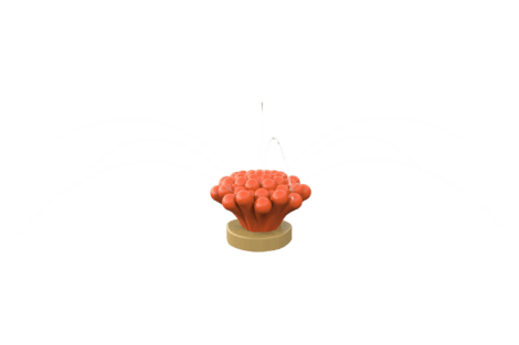 1115 9460 Button Coral Perspective