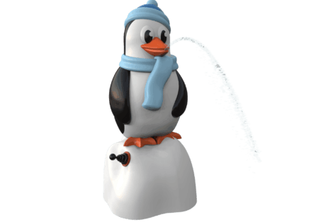 1135 9394 Winter penguin With Hand Pump Perspective