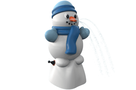 1135 9396 Snowman With Hand Pump Perspective