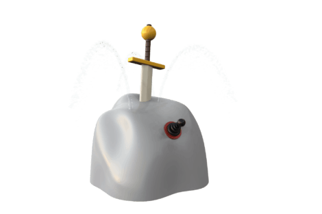 1140 9451 Sword in stone With Hand Pump Perspective