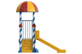 1110 9218 Hut With Slide Coloured Front