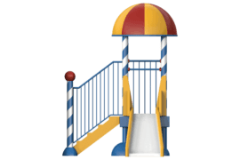 1110 9218 Hut With Slide Coloured Side