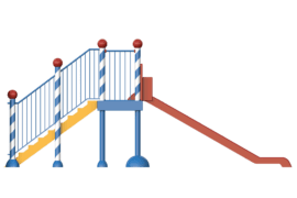 1110 9405 Tower With Slide Coloured Side