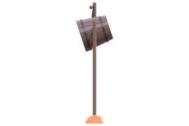 1125 9906 Giant Wooden Tumble Bucket Western Front