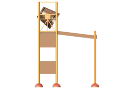 1130 9846 Wooden Tumble Tower Side